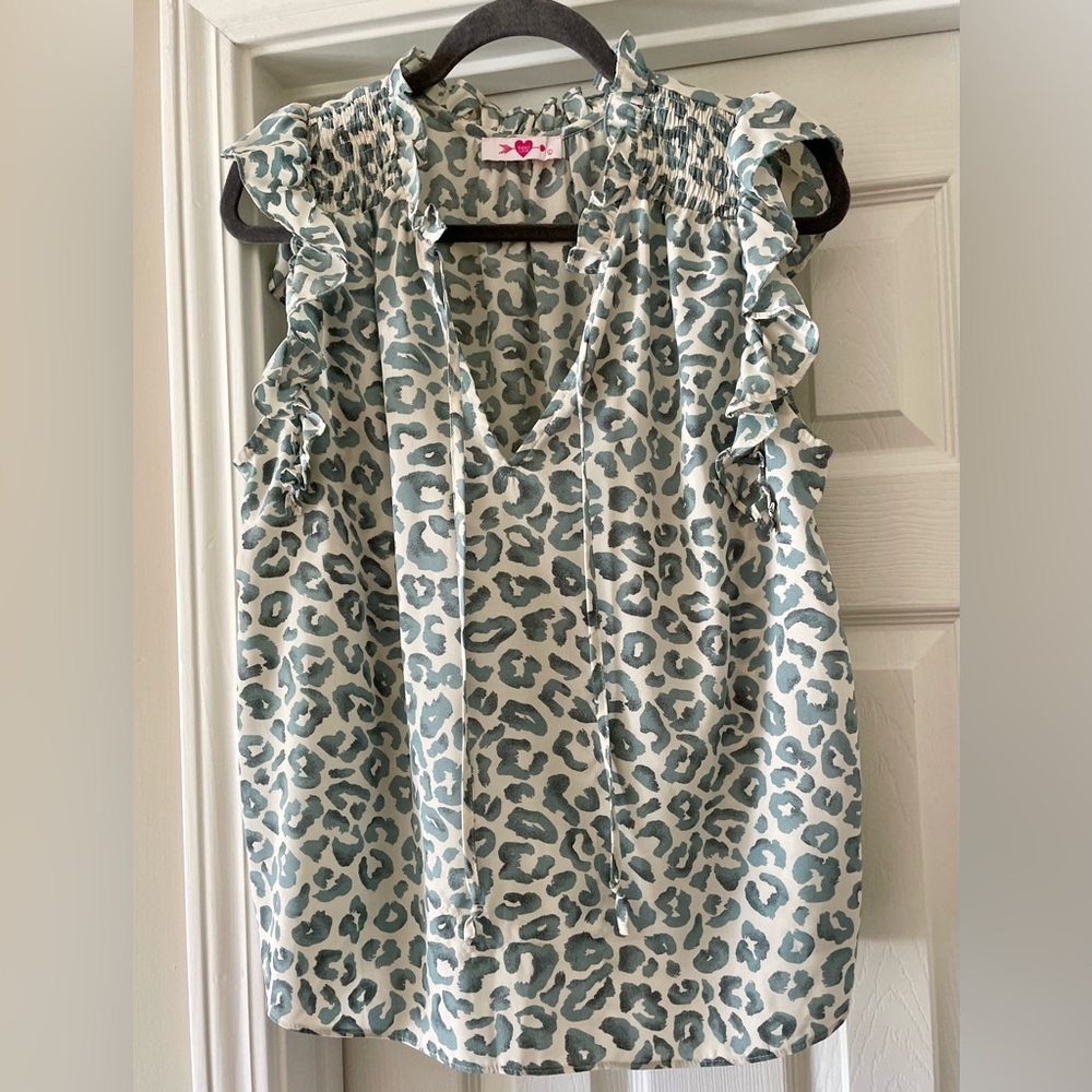 Buddy Love Cheetah Top Size Large
